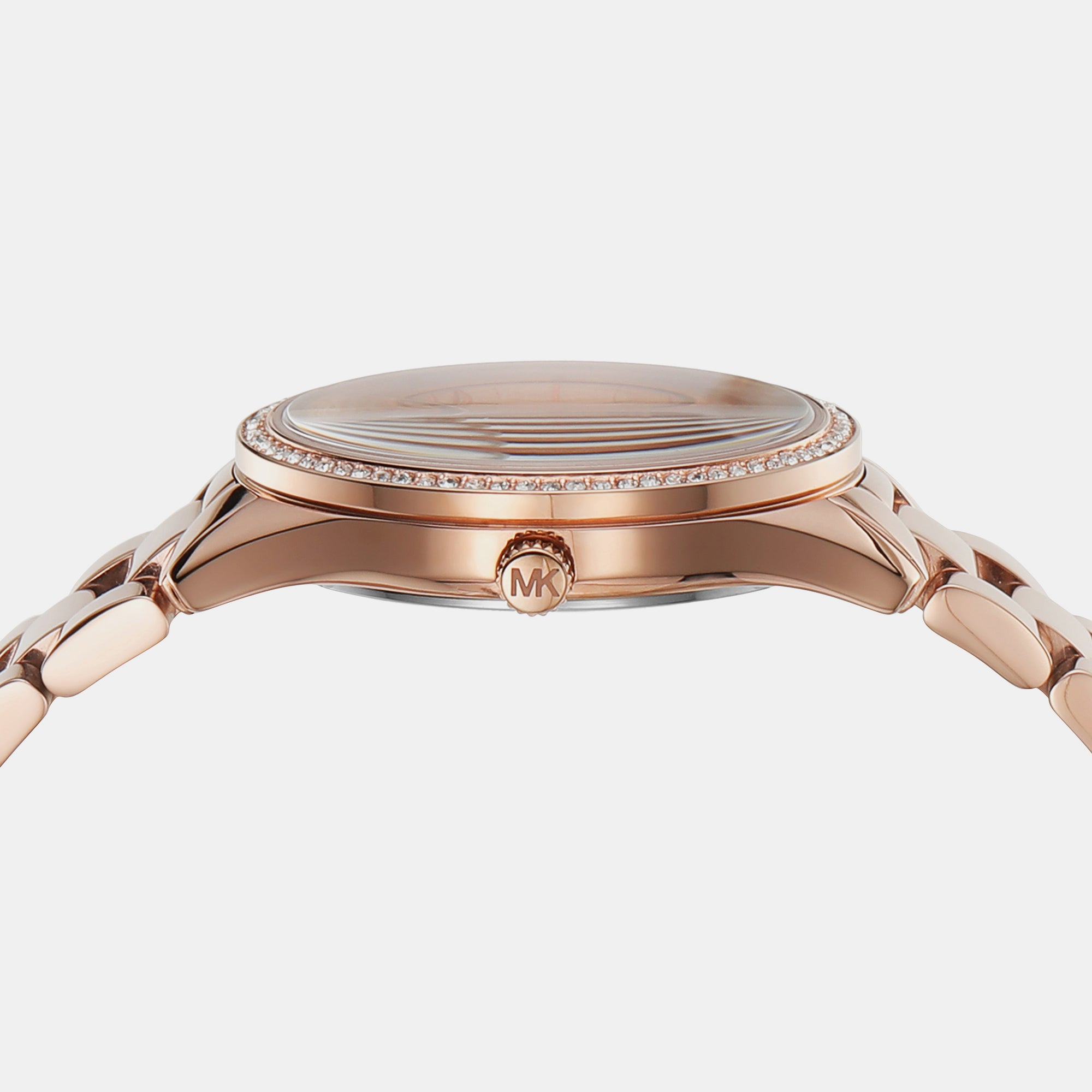 Female Rose Gold Analog Stainless Steel Watch MK4736