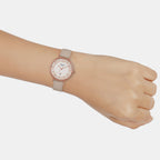 Casio Leather White watch