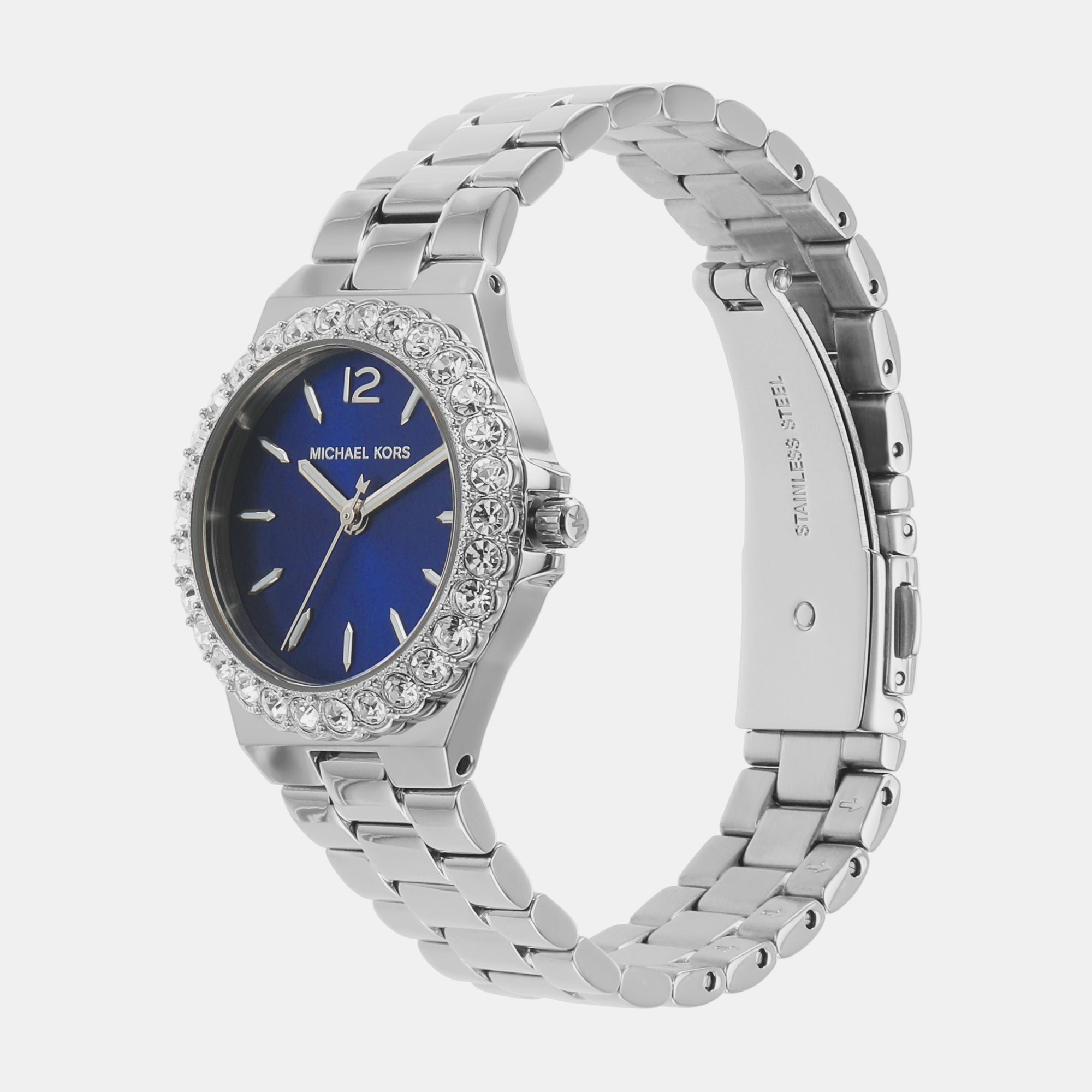 Female Lennox Three-Hand Stainless Steel Watch MK7397 – Just In Time