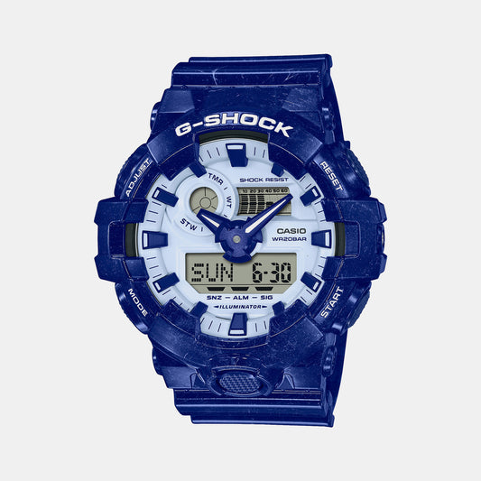 G-Shock Blue Male Analog-Digital Resin Watch G1256