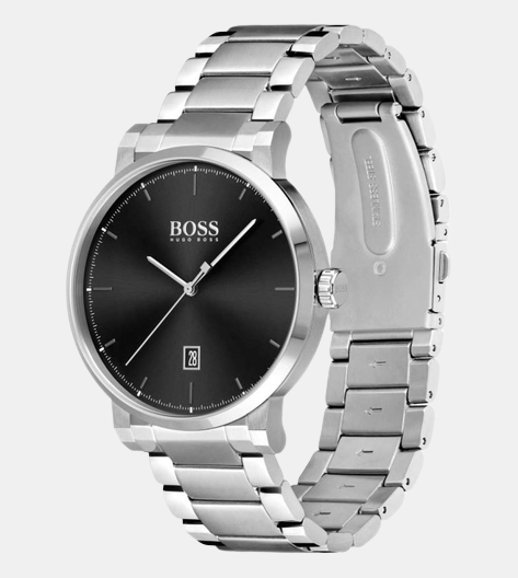 Boss Men Round Black watch
