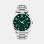 Helix Round Green Analog watch