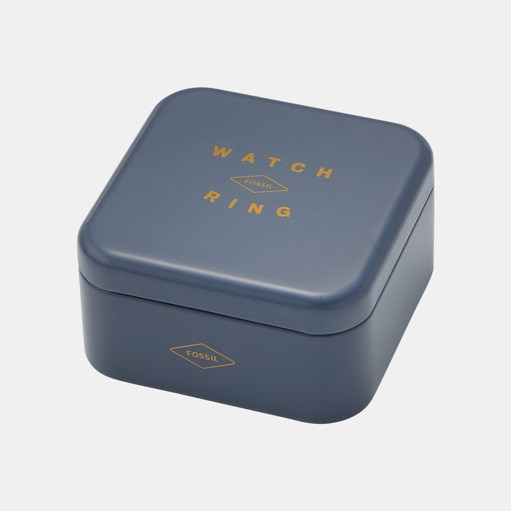 Watch Ring Women Quartz Silver Dial Analog Stainless Steel Watch ES5321