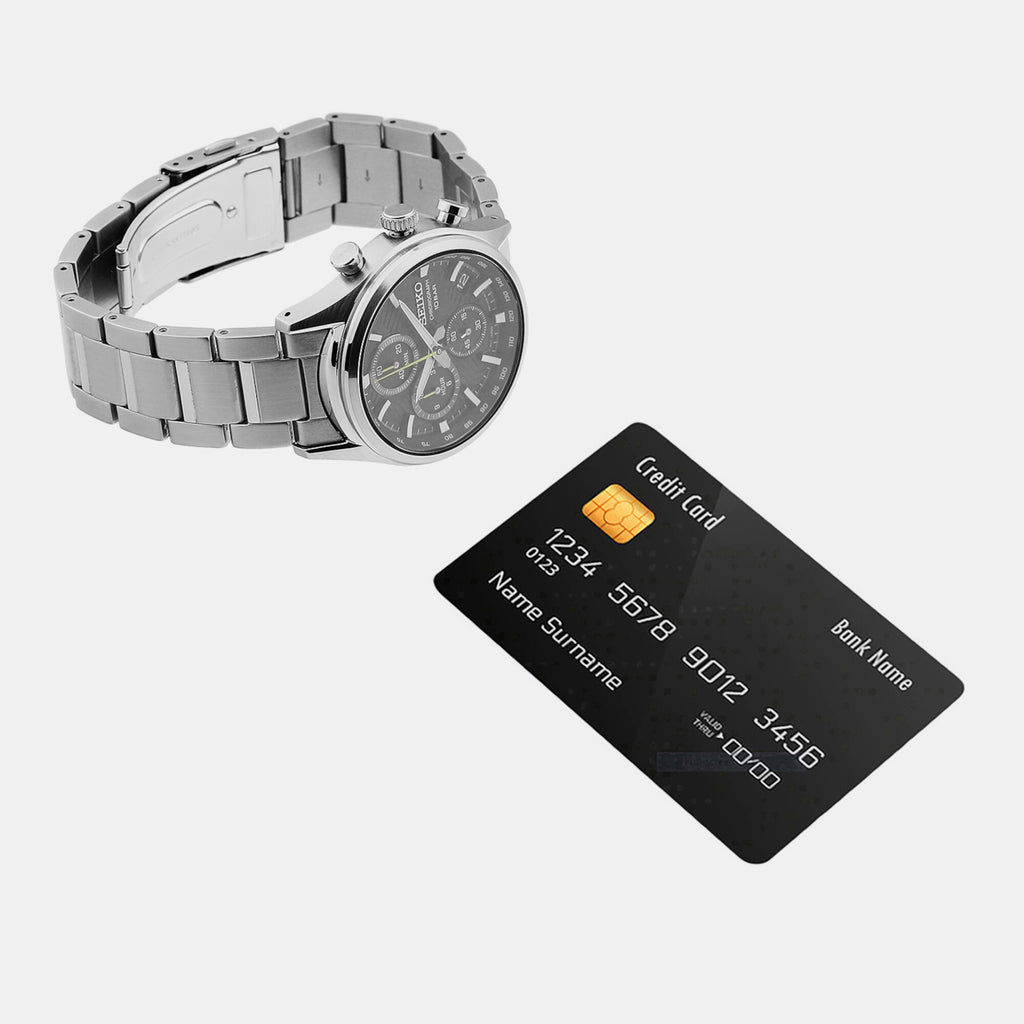 Seiko Stainless Steel Black watch