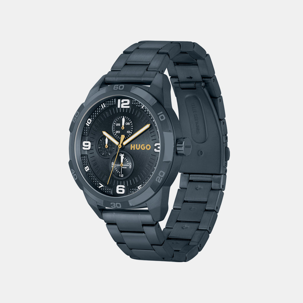 Boss Men Round Blue watch