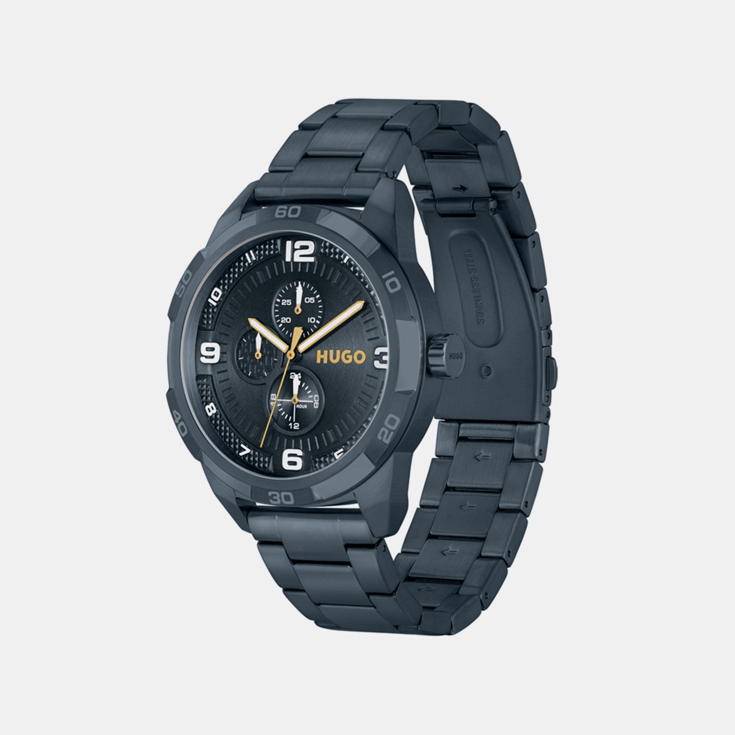 Boss Men Round Blue watch