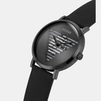 Idol Men Quartz Black Dial Analog Silicone Watch GW0503G3