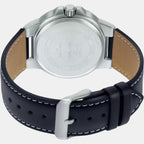 Casio Leather Silver watch