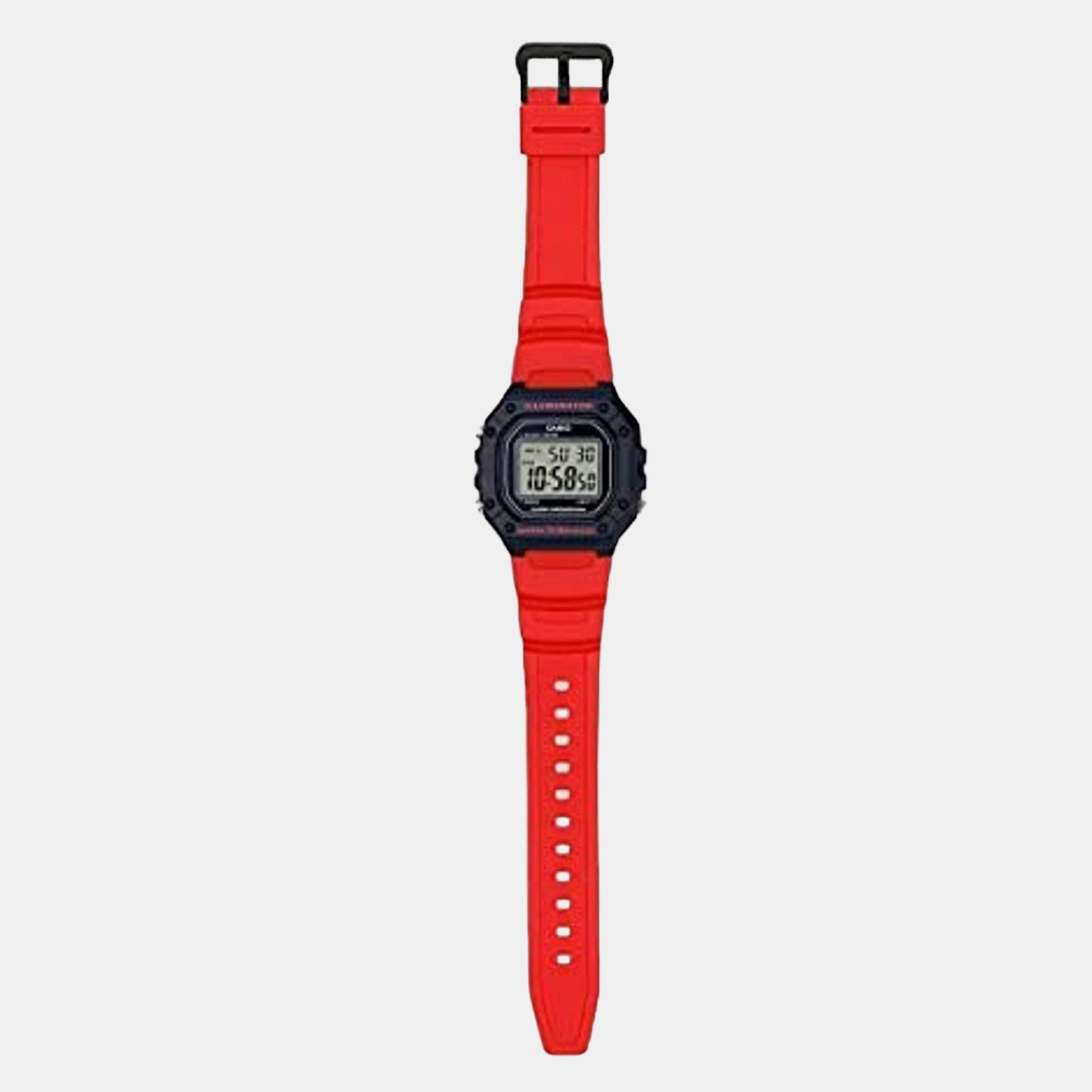 Youth Unisex Red Digital Resin Watch I111 - W-218H-4BVDF