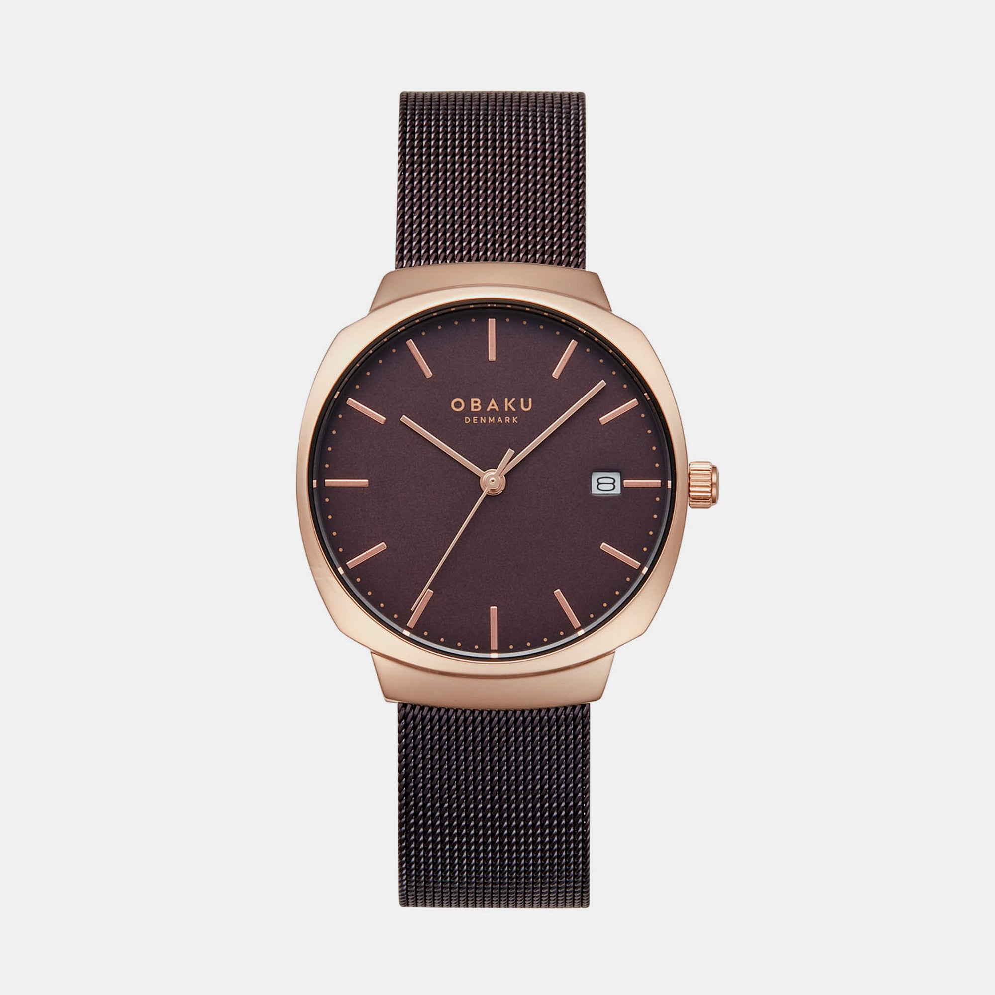 Obaku Round Brown Analog watch