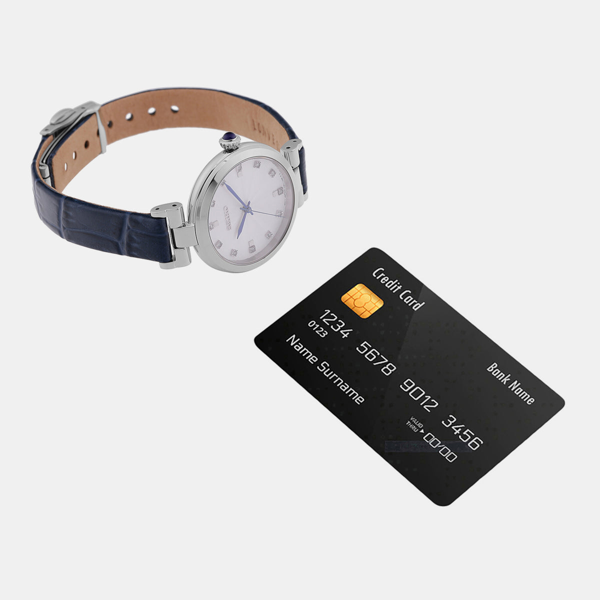 Seiko Leather White watch
