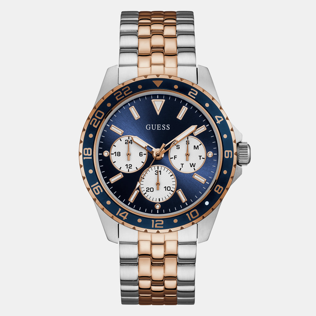 Guess Round Blue Chronograph watch
