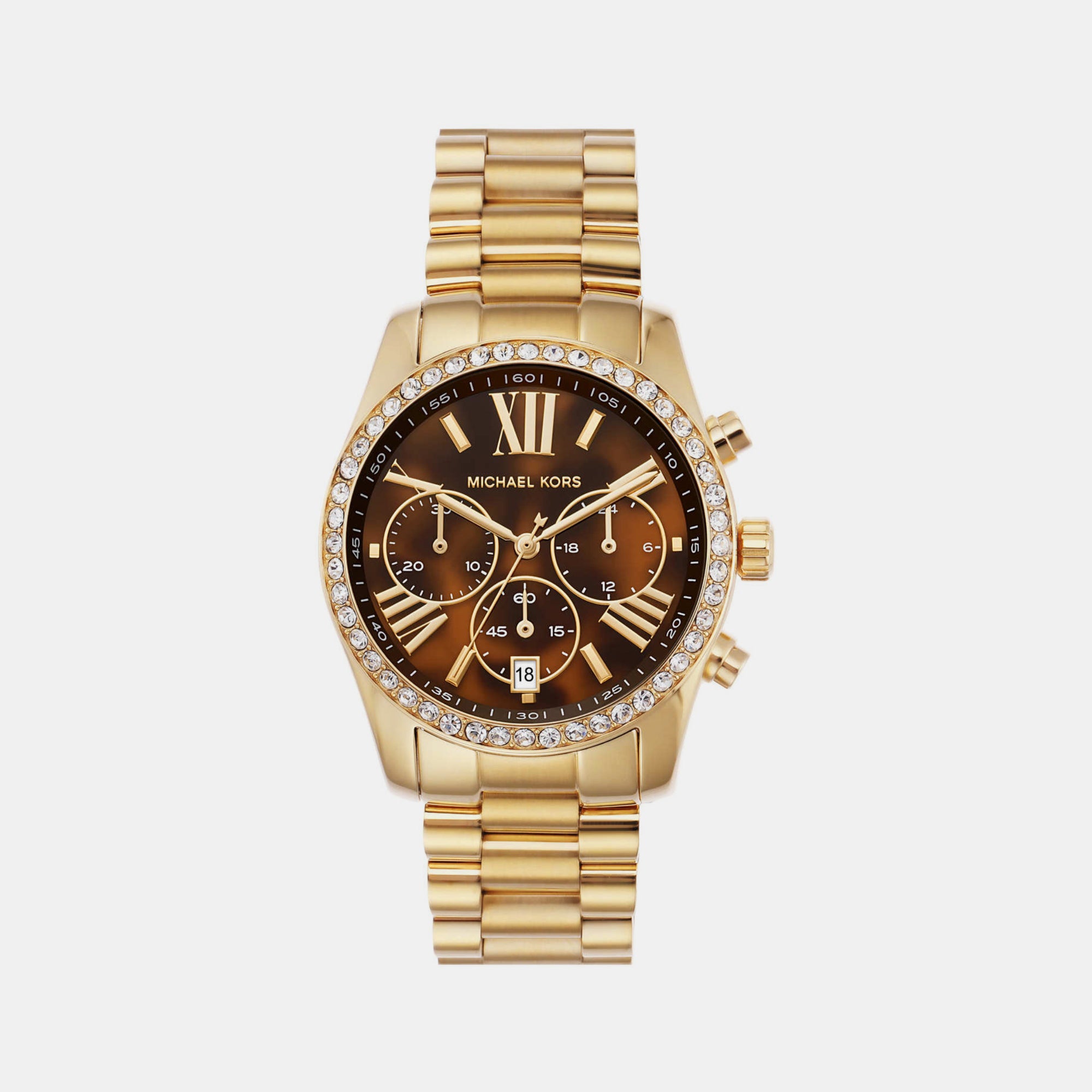 Michael Kors Round Brown Chronograph watch