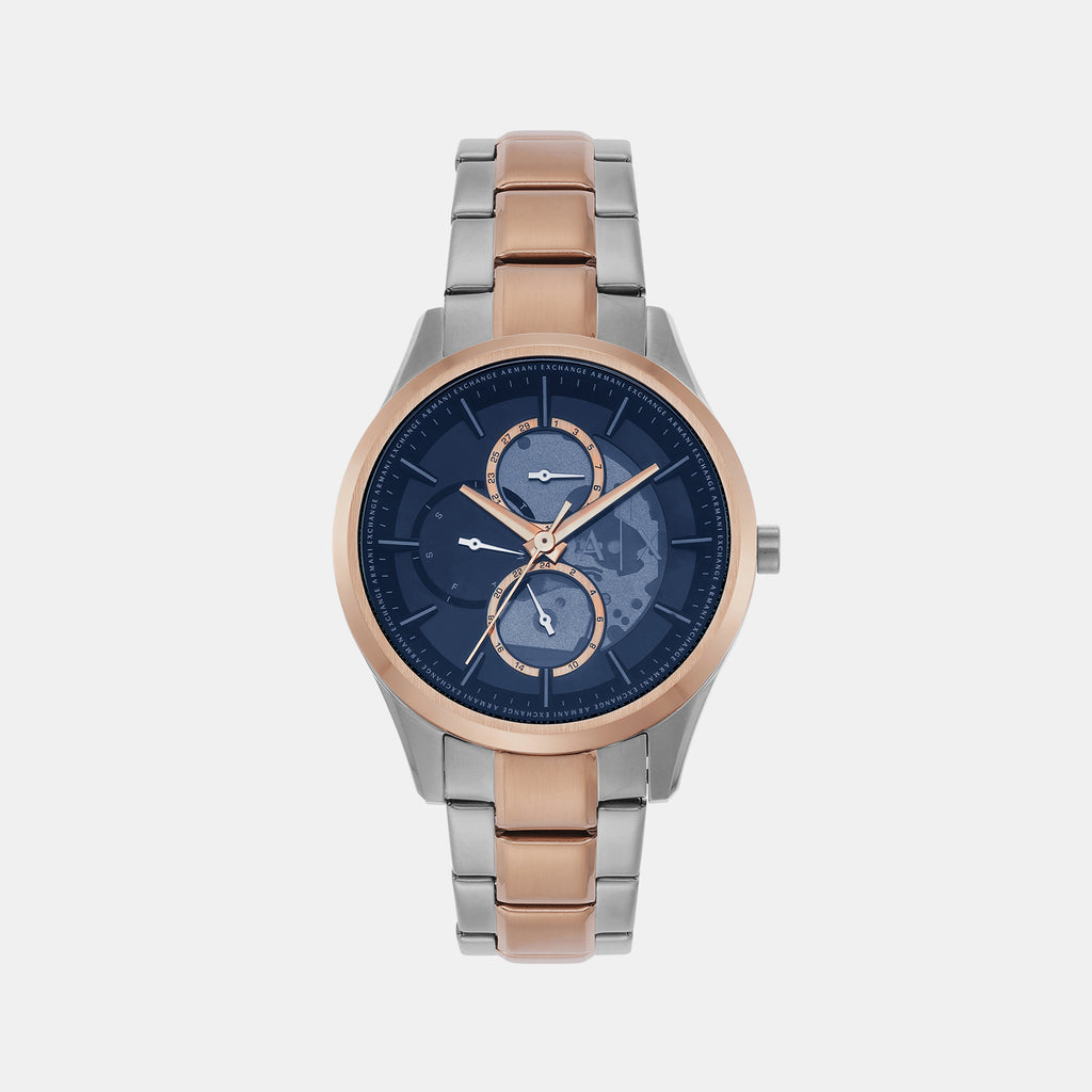 Armani Exchange Round Blue Chronograph watch