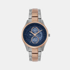 Armani Exchange Round Blue Chronograph watch