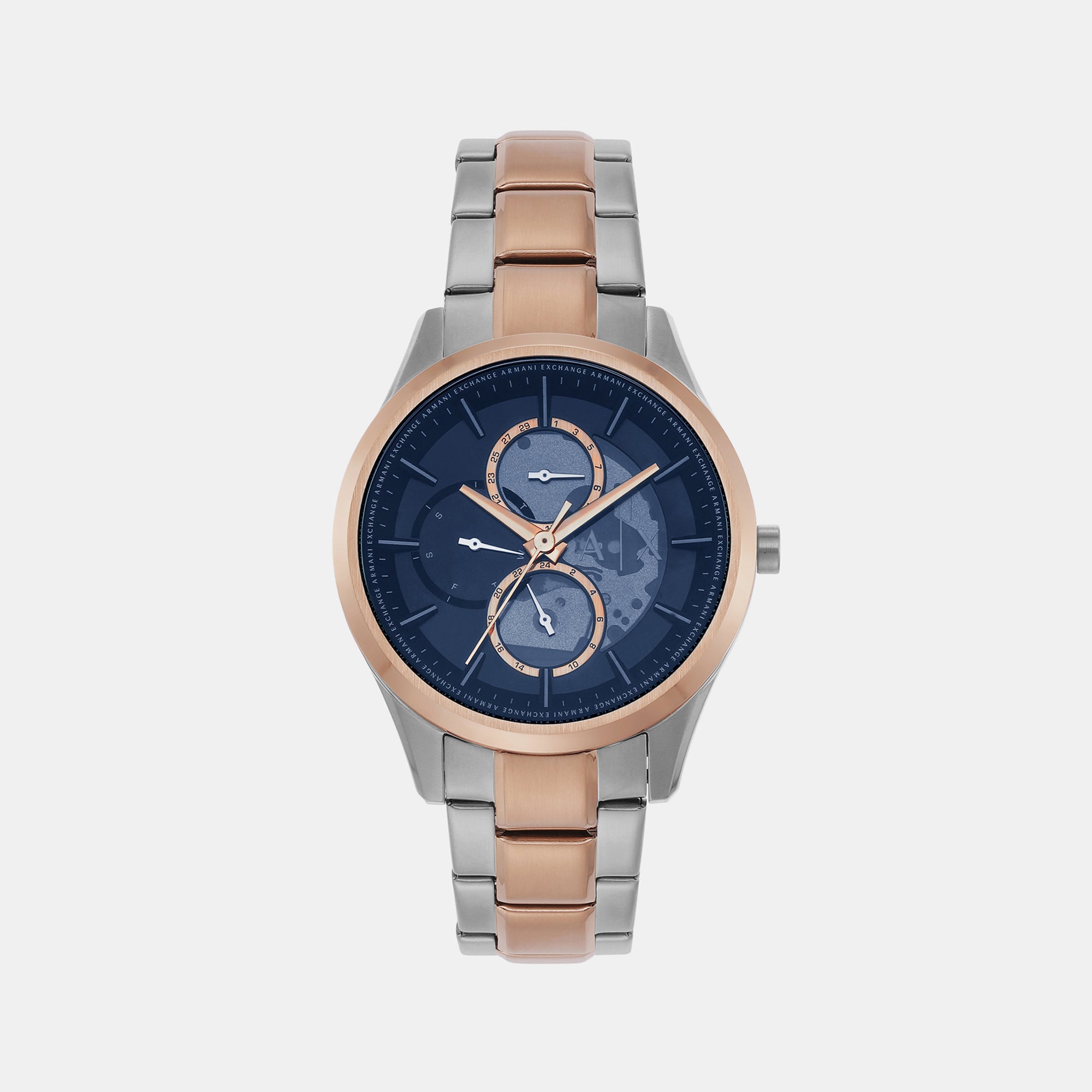 Armani Exchange Round Blue Chronograph watch
