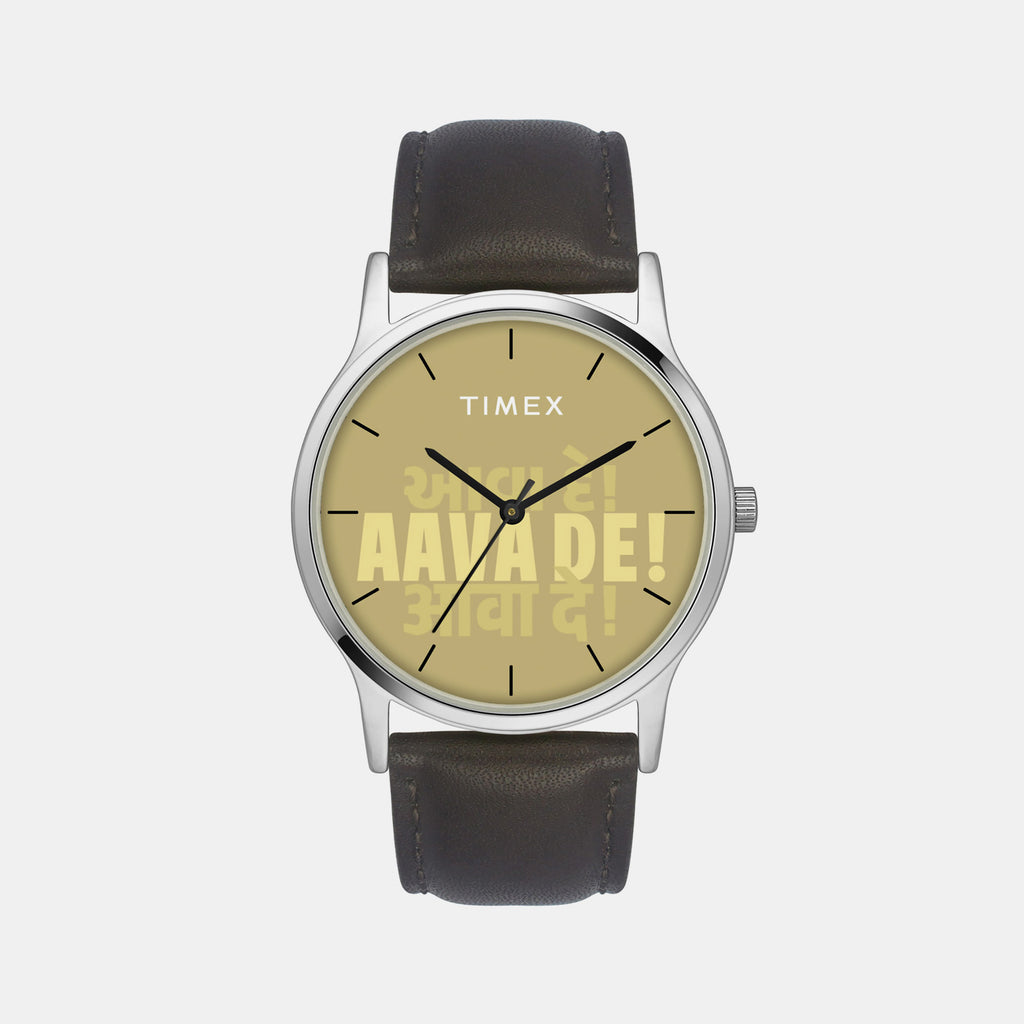 Timex Round Gold Analog watch