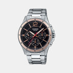 Casio Round Black Chronograph watch