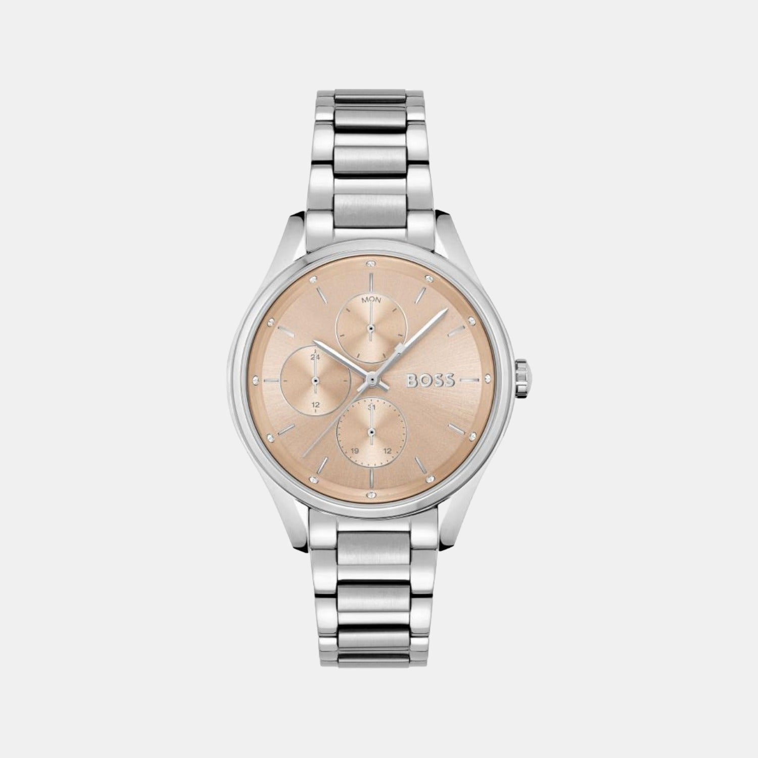 Hugo boss symphony watch rose clearance gold