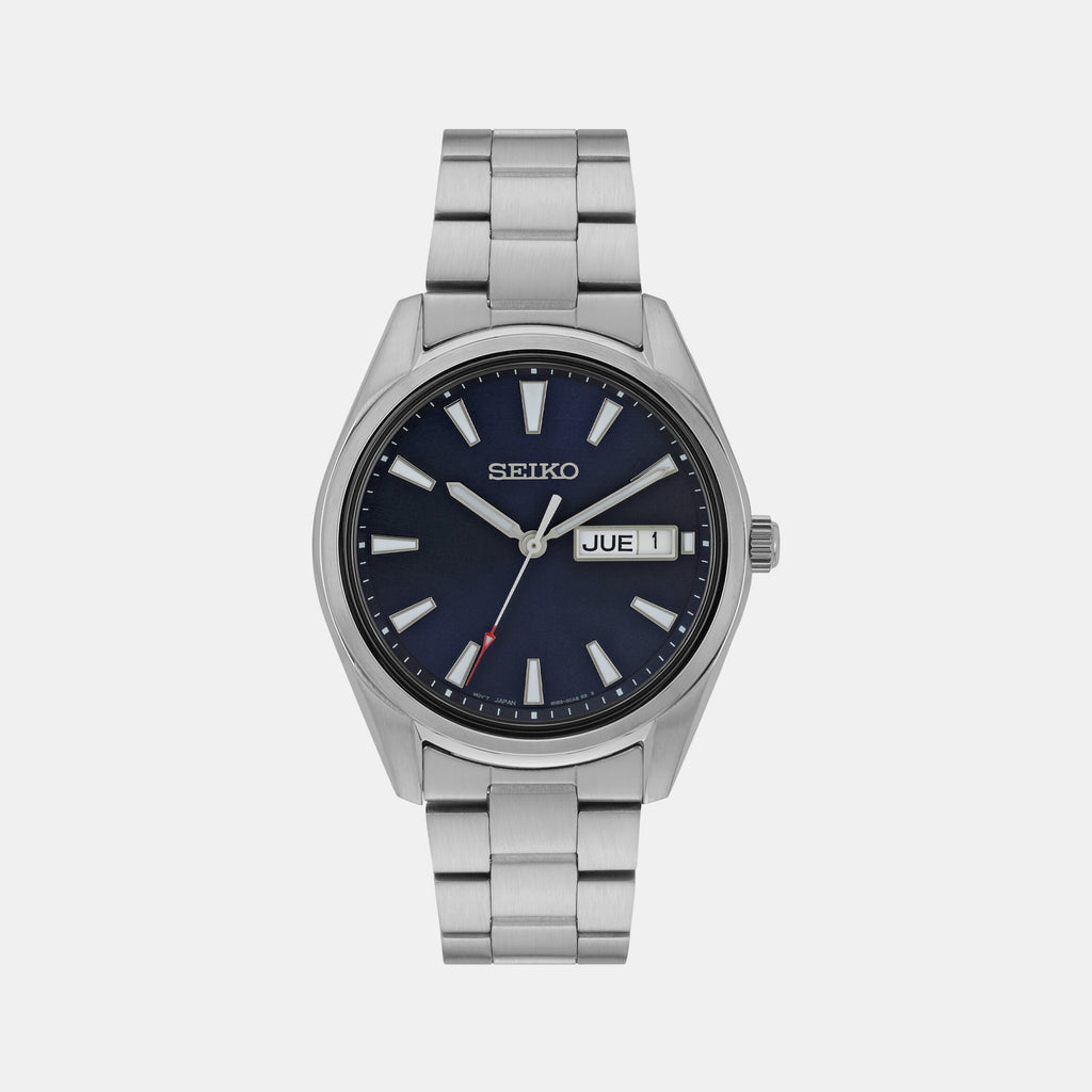 Seiko Round Blue Analog watch