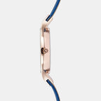 Sky Navy Women Quartz Blue Dial Analog Leather Watch V173LXVLRA