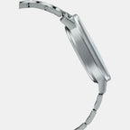 Casio Men Round Silver watch