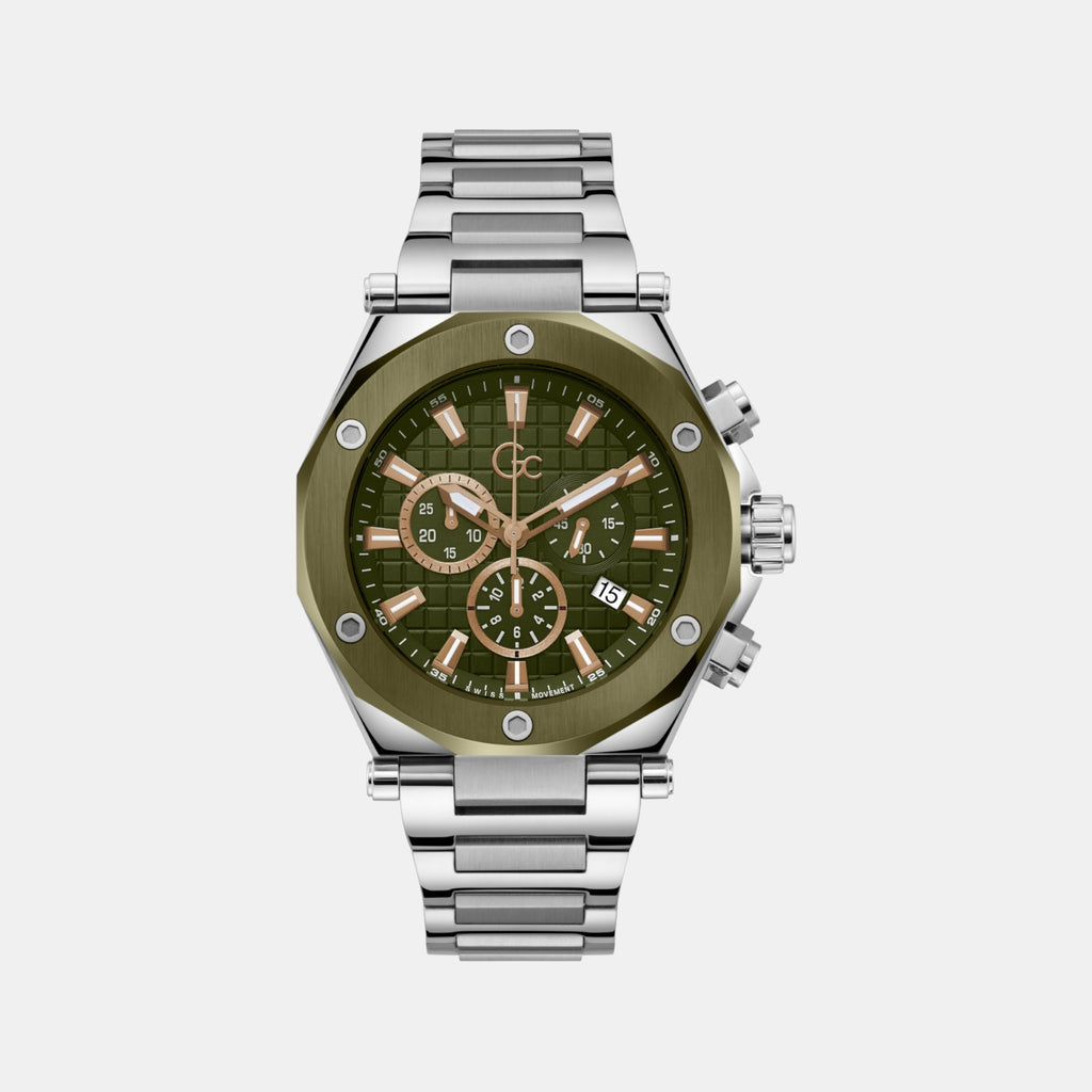 GC Round Green Chronograph watch
