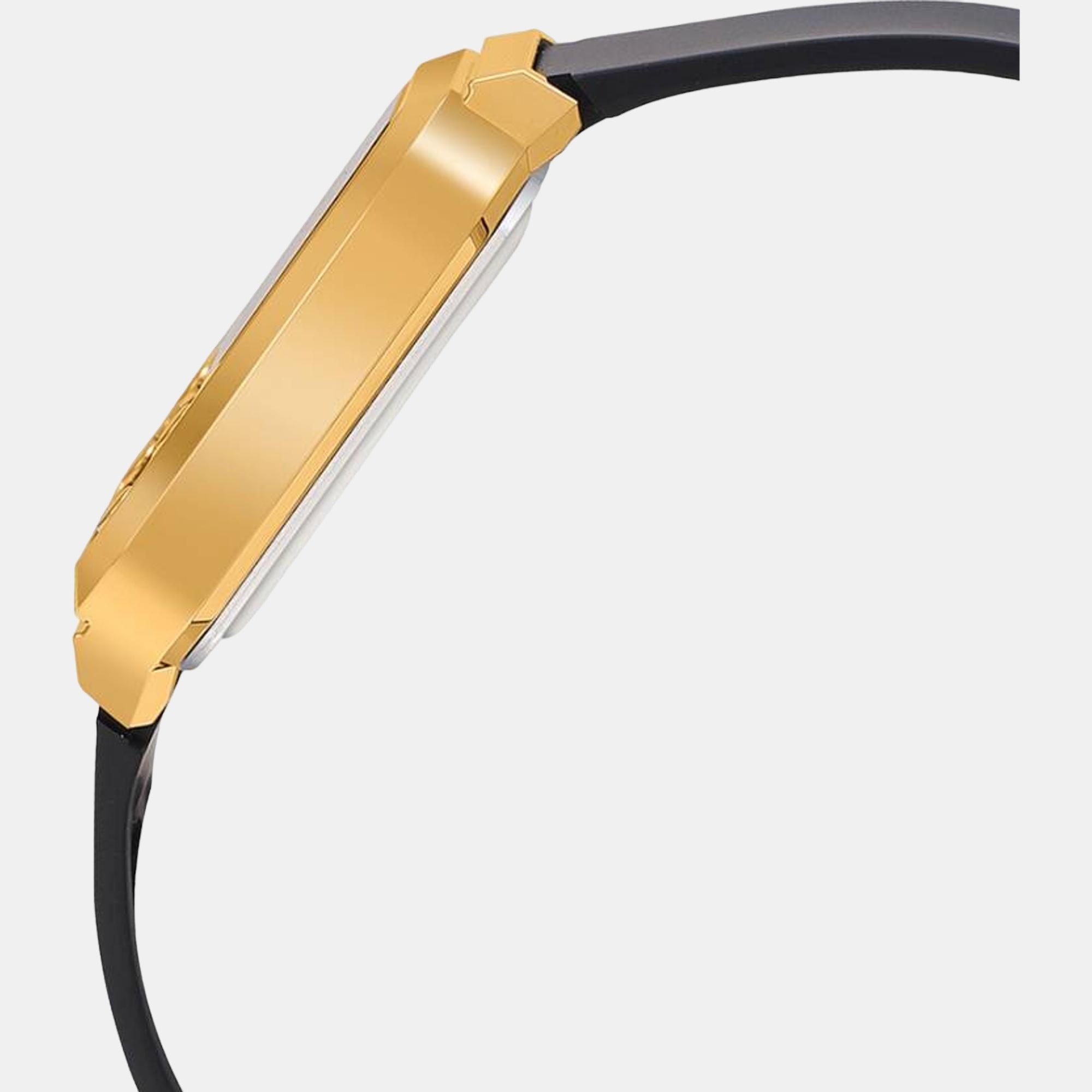 Vintage Unisex Quartz Gold Dial Digital Resin Watch D291