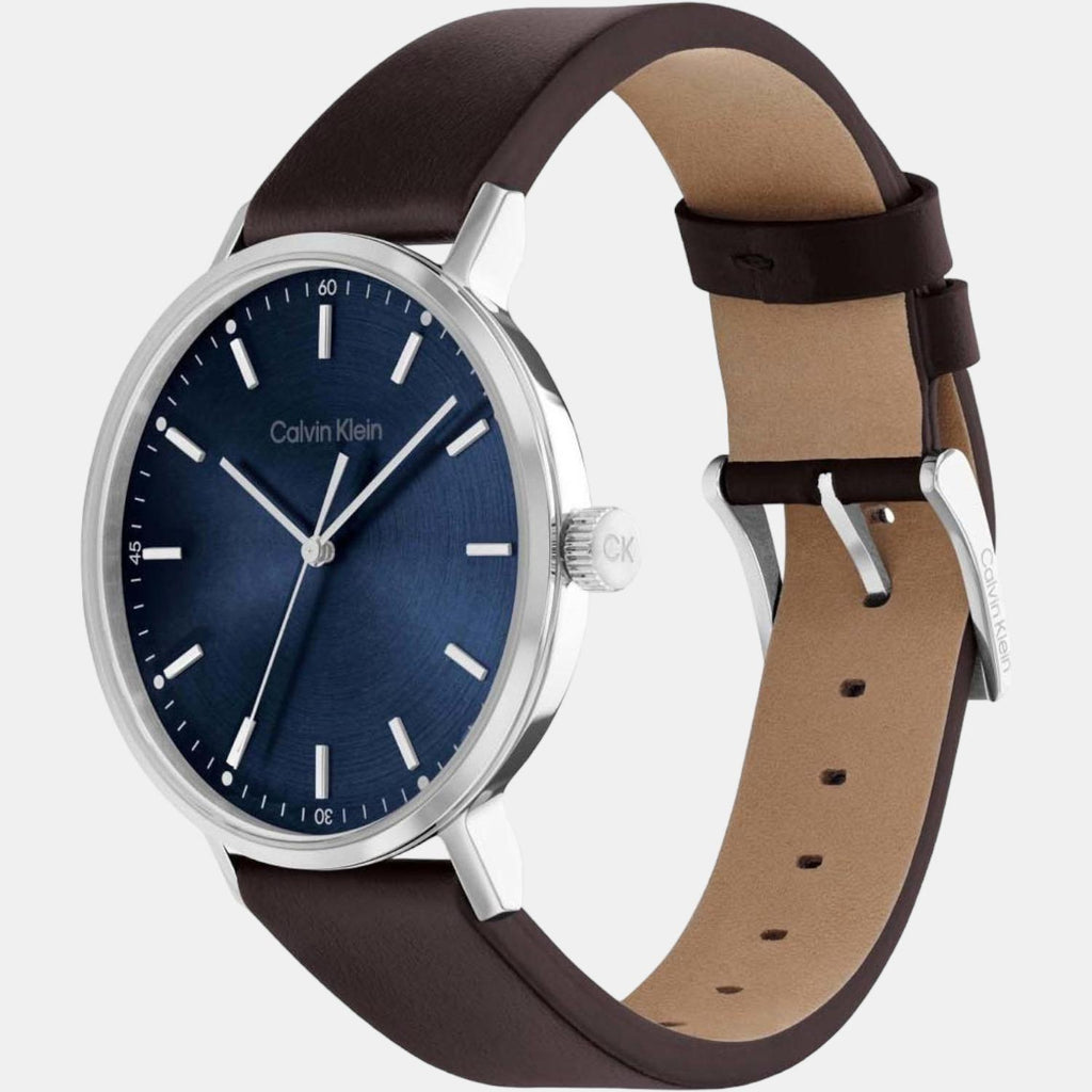 Calvin Klein Men Round Blue watch