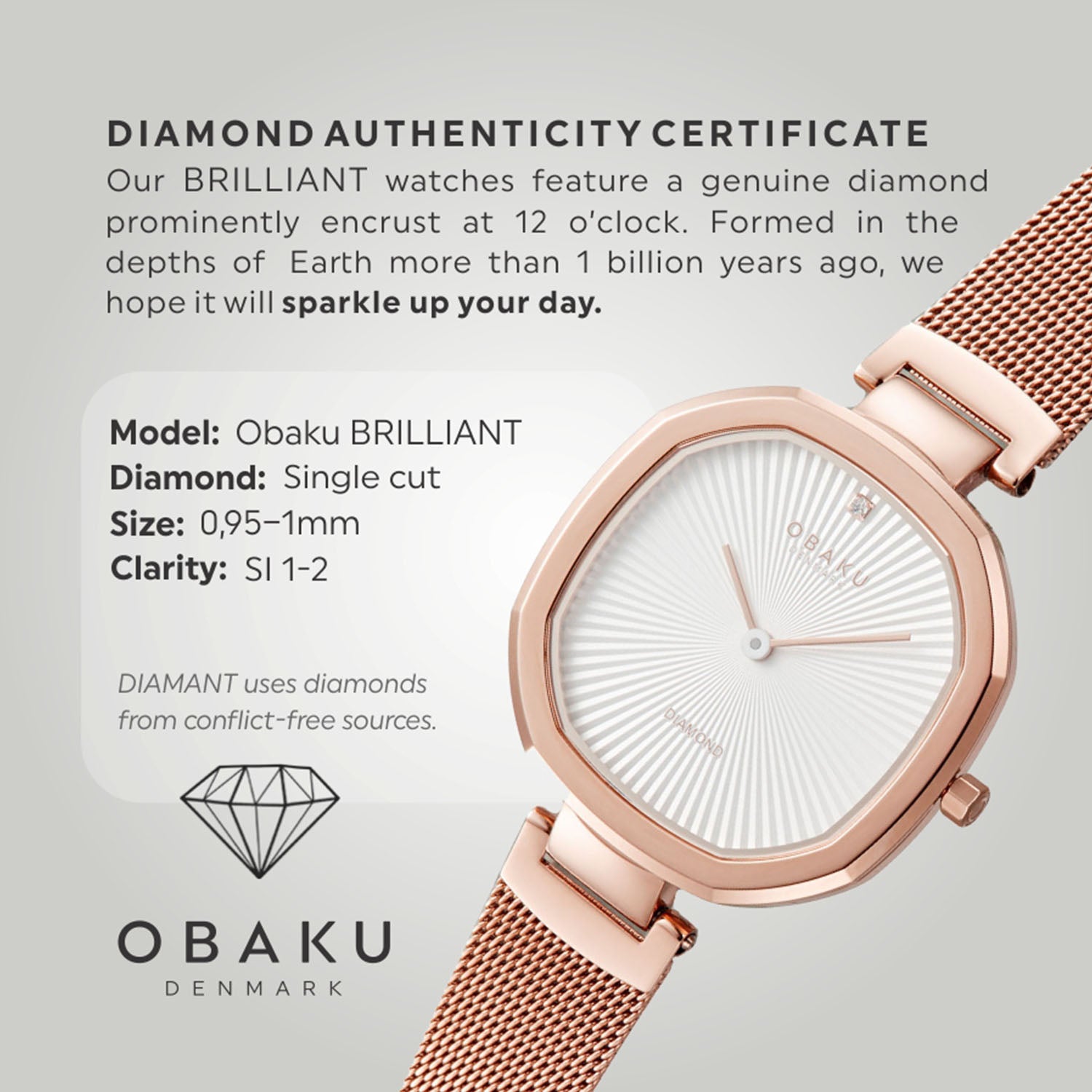 Obaku Women Octagon Silver watch