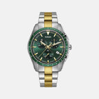 Rado Round Green Chronograph watch