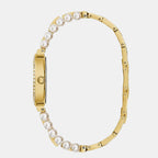 Gala Women Quartz Beige Dial Analog Stainless Steel Watch GW0531L2