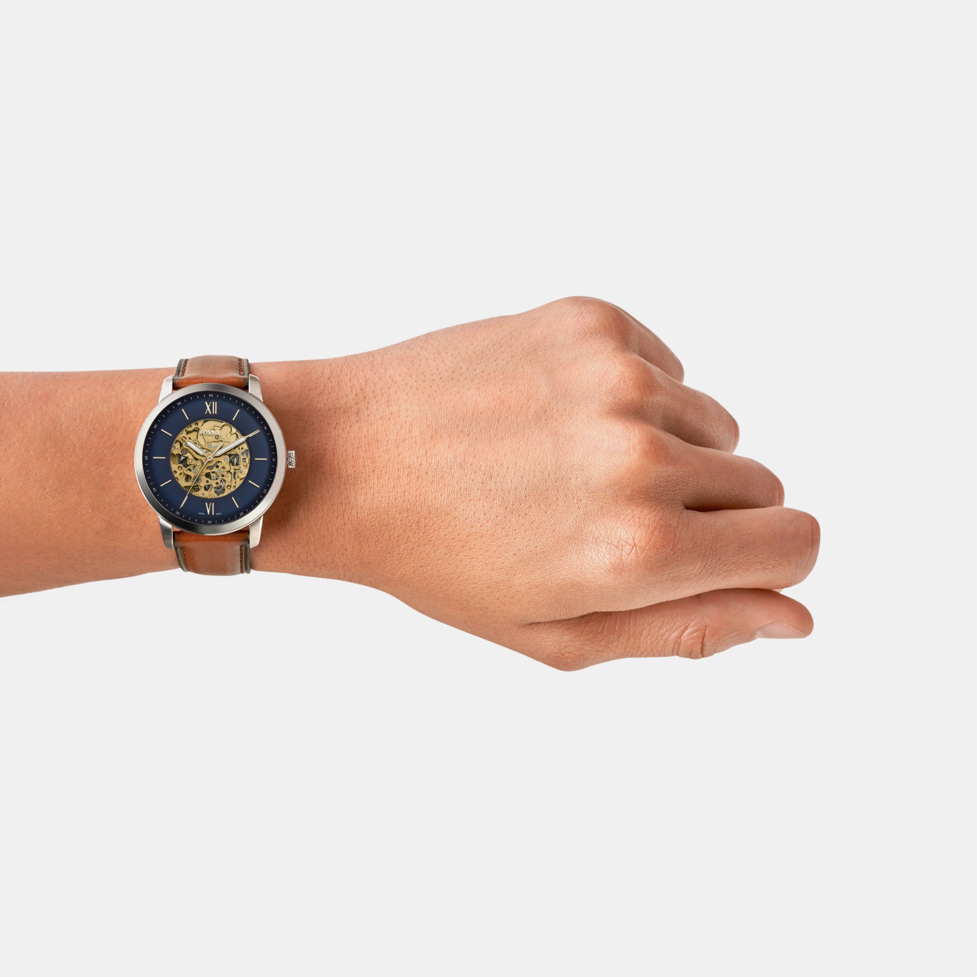 Neutra Men Automatic Blue Dial Analog Leather Watch ME3160