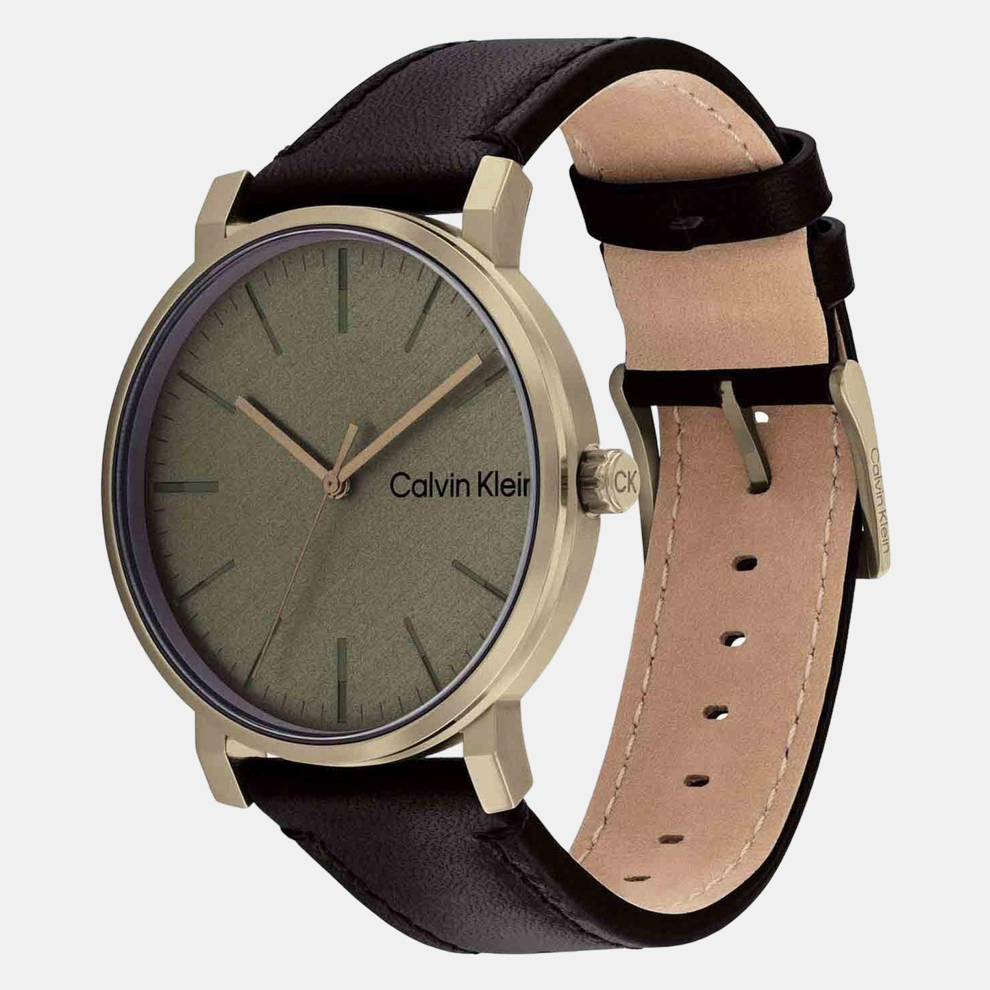 Slate Men's Grey Analog Leather Watch 25200263