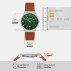 Skagen 30 mm Brown Quartz watch