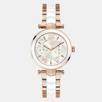 GC Round White Analog watch
