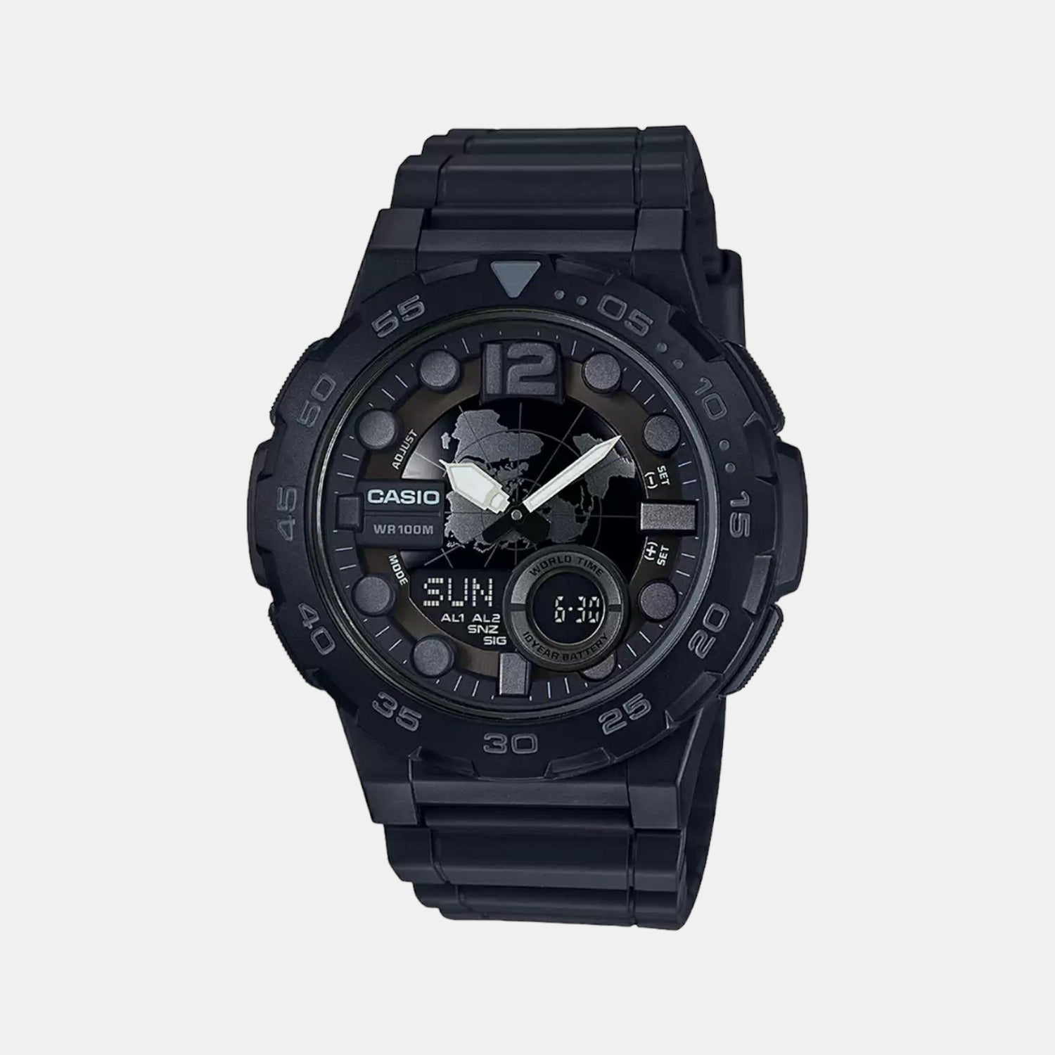 Casio Round Black Analog-Digital watch