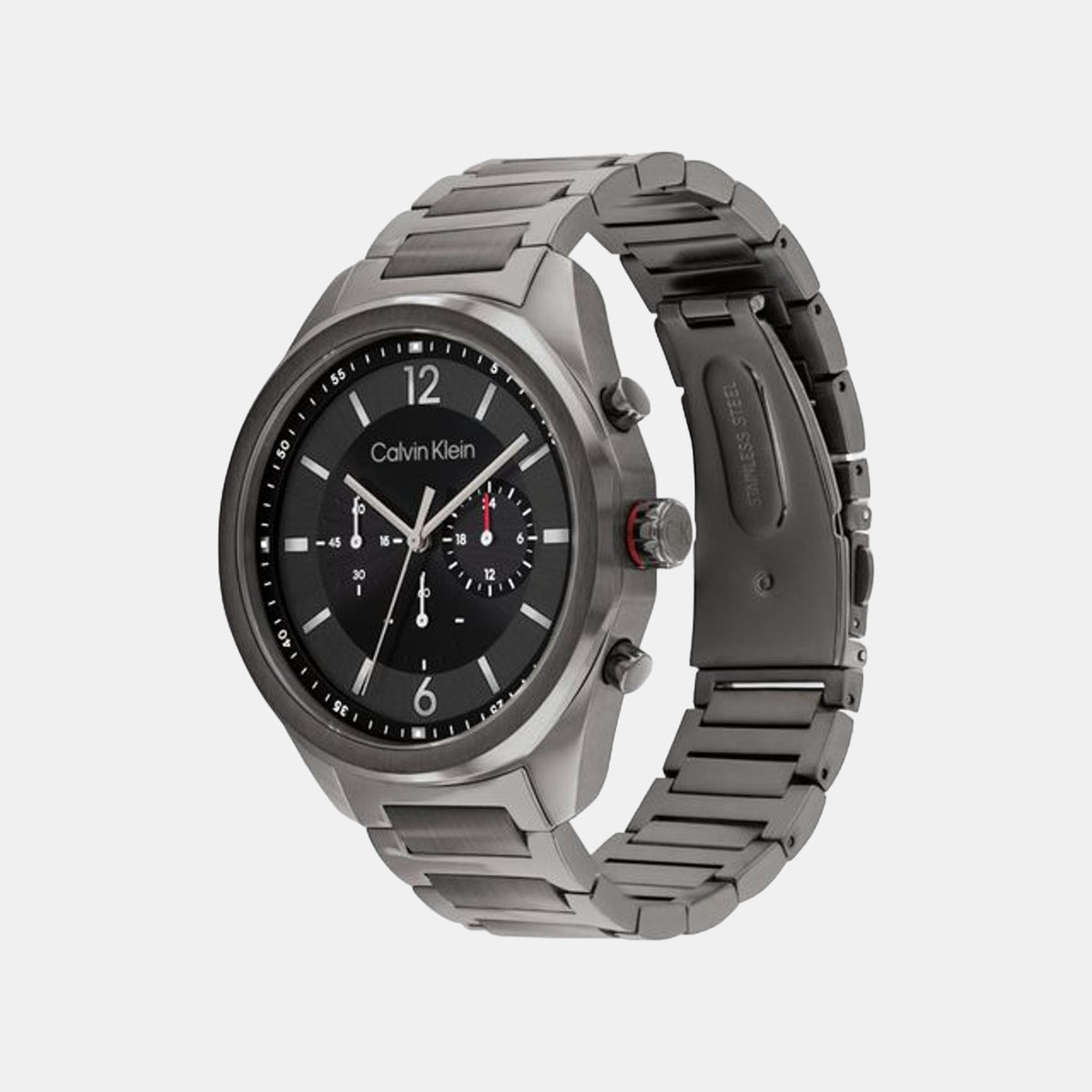 Ck Force Men Quartz Black Dial Chronograph Stainless Steel Watch 25200267