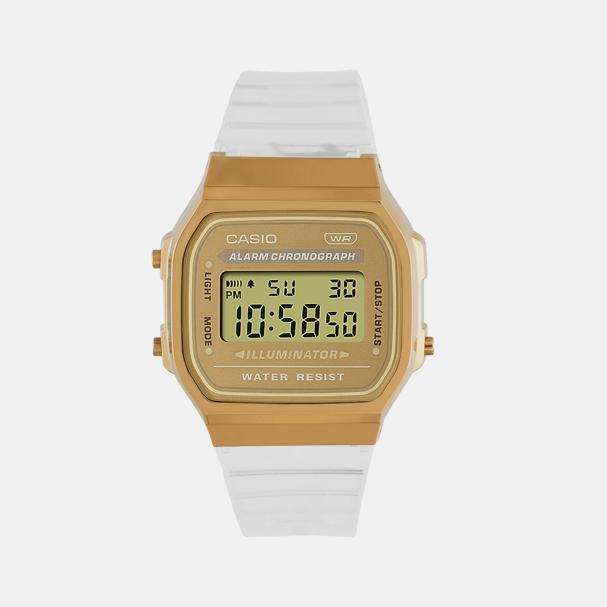 Casio gold hot sale digital watch