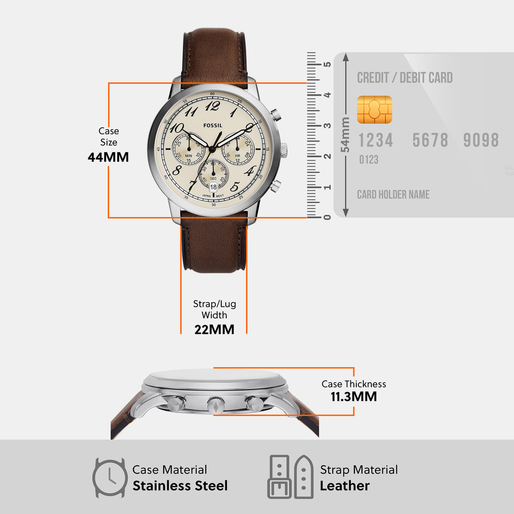 Fossil 30 mm Brown Quartz watch