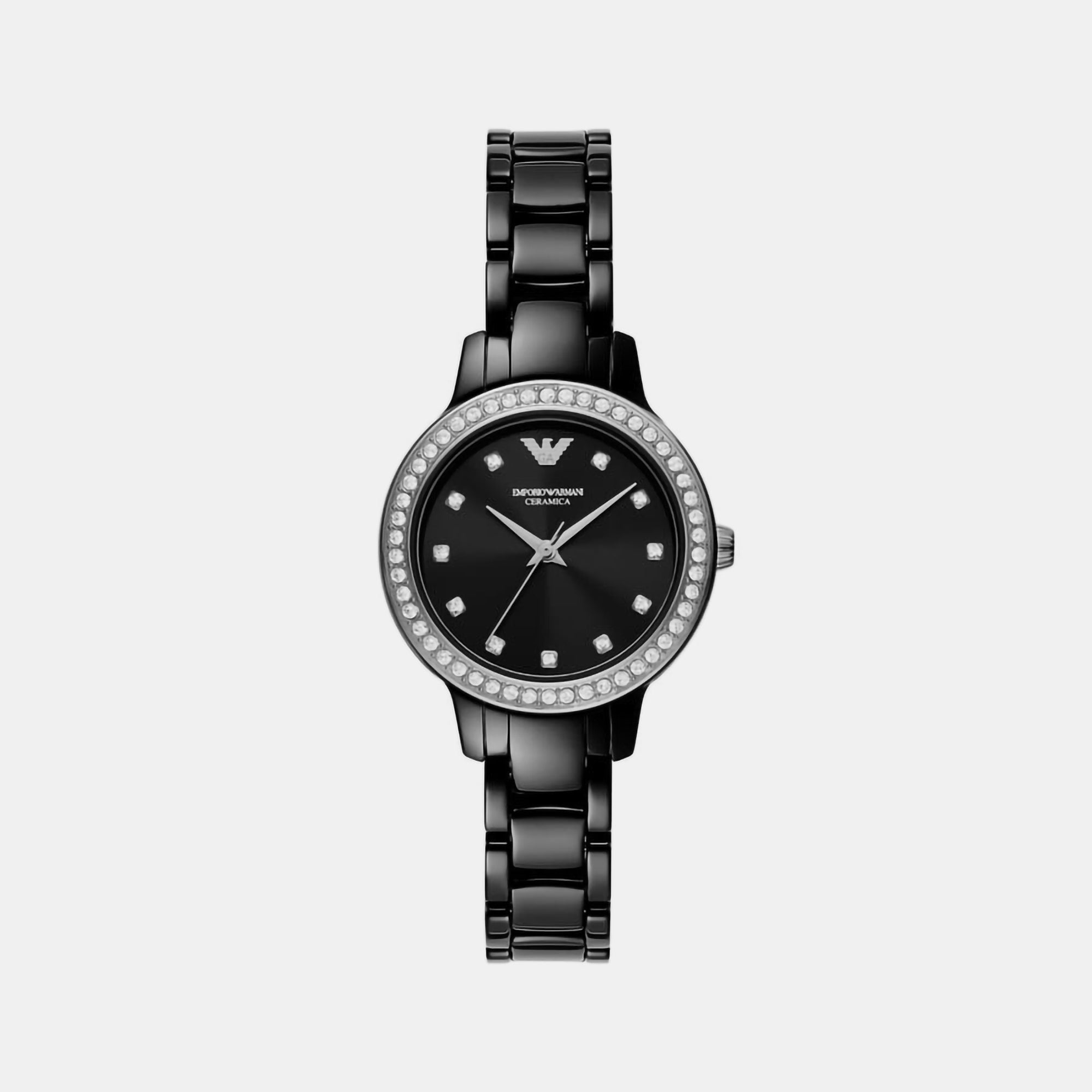Emporio Armani Round Black Analog watch
