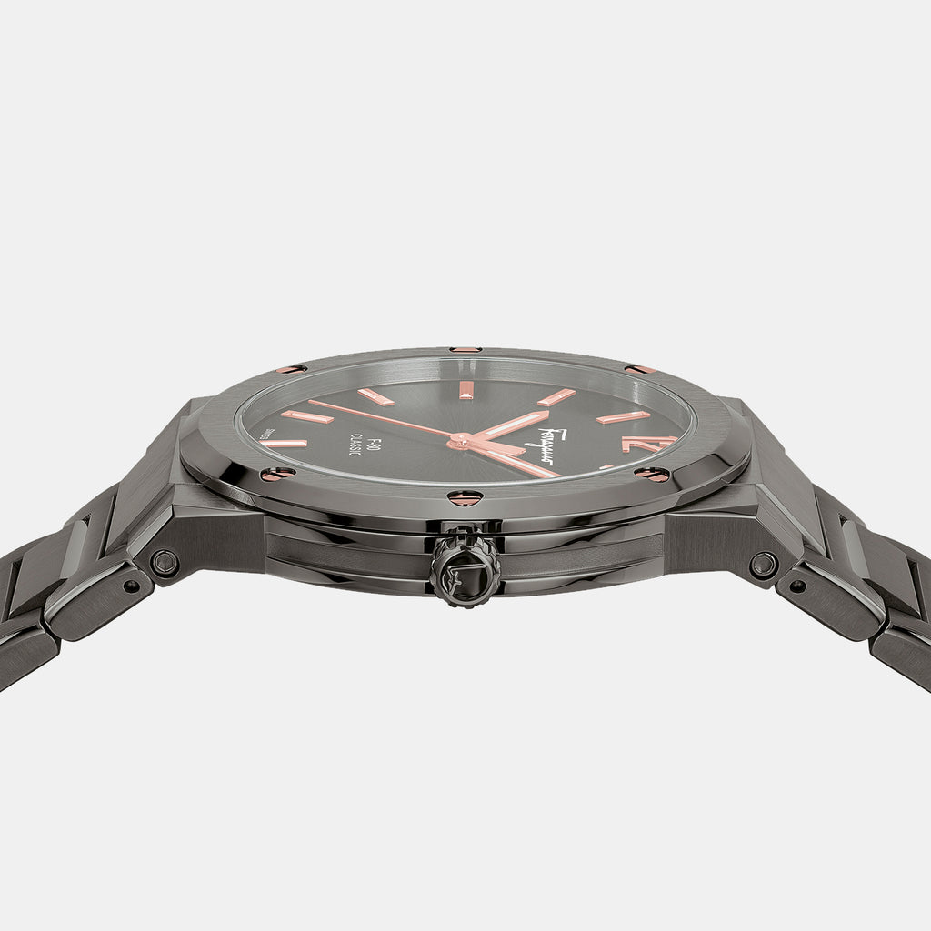 Ferragamo Men Round Grey watch