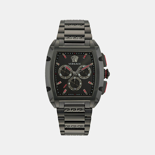 Male Black Chronograph Stainless Steel Watch VE6H00623