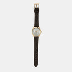 Jaycie Women Quartz Gold Dial Analog Leather Watch MK2862