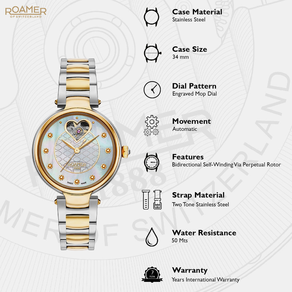 Dreamline I Women Quartz Mother Of Pearl Dial Analog Stainless Steel Watch 557661 47 19 50
