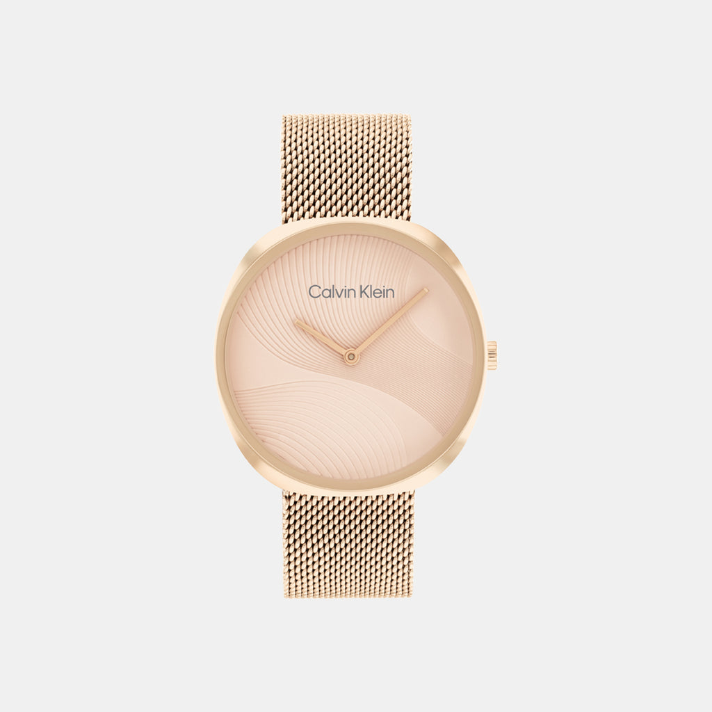 Calvin Klein Round Gold Analog watch