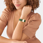 Harwell Women Quartz White Dial Analog Leather Watch ES5267