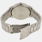 Enticer Men Quartz Silver Dial Analog Stainless Steel Watch A494