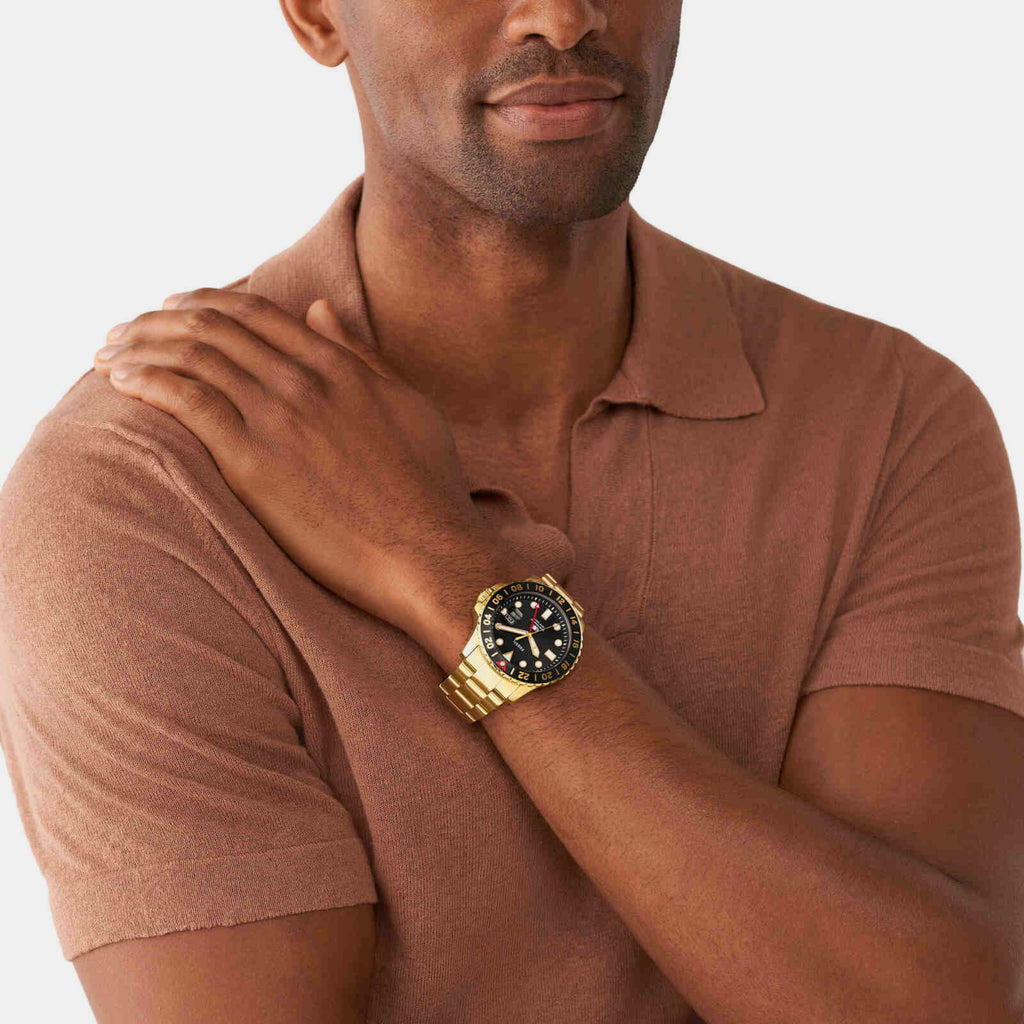 Fossil Men Round Black watch