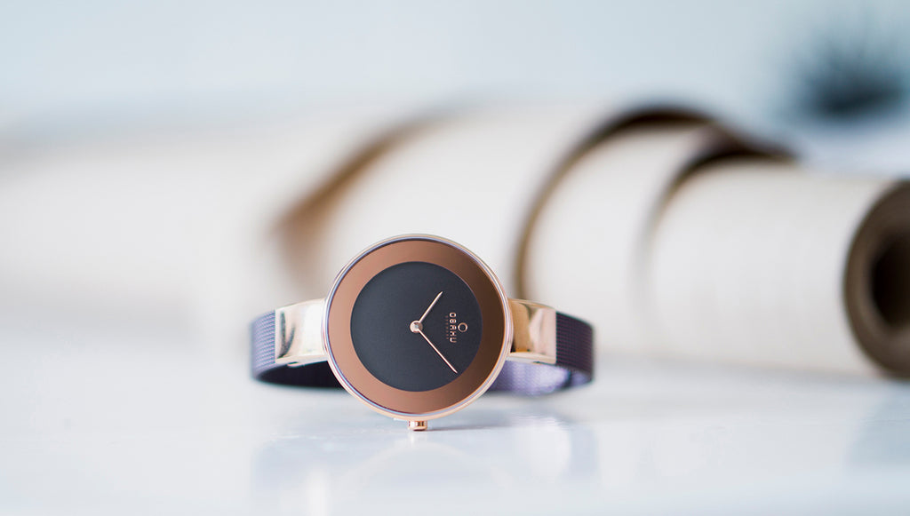 Obaku Round Quartz Analog Women watch